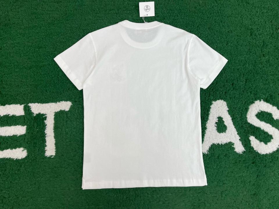 Hermès "H Puzzle" t-shirt with leather detail white H555500H367-duoc-ban-tai-HVIP Shoes & Clothes