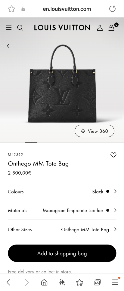 Louis Vuitton M45945 OnTheGo GM Tote Bag-duoc-ban-tai-Hvip Bags & Accessories