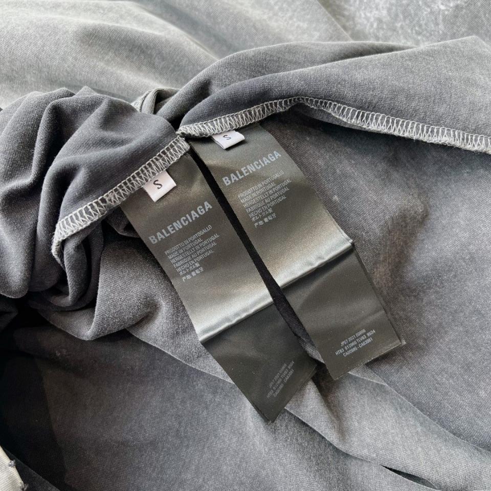 Balenciaga Men's Balenciaga Back T-shirt Medium Fit in Grey-duoc-ban-tai-HVIP Shoes & Clothes