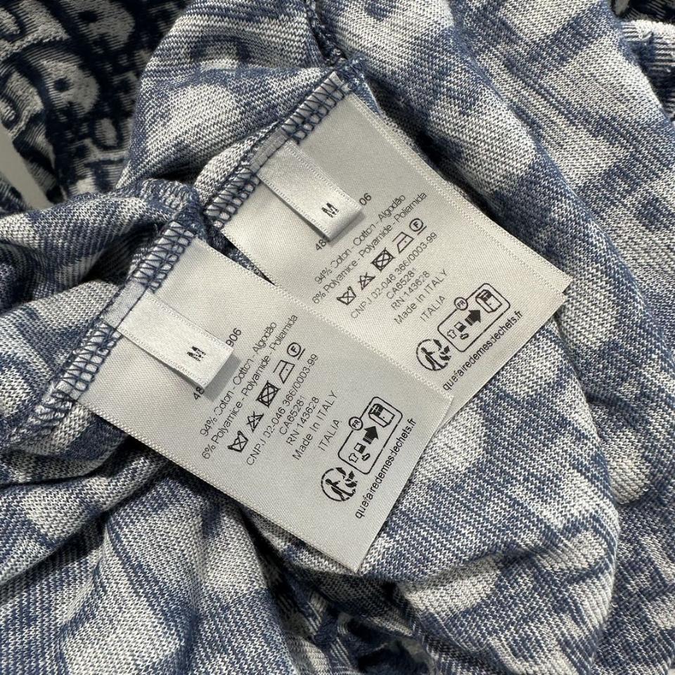 Dior Oblique T-Shirt, Relaxed Fit
Blue and White Terry Cotton Jersey
 483J646A0906_C185-duoc-ban-tai-HVIP Shoes & Clothes
