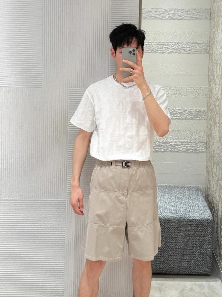 Dior Dior Oblique T-Shirt, Relaxed Fit White Cotton Jersey 593J696U3012_C001 2-duoc-ban-tai-HVIP Shoes & Clothes