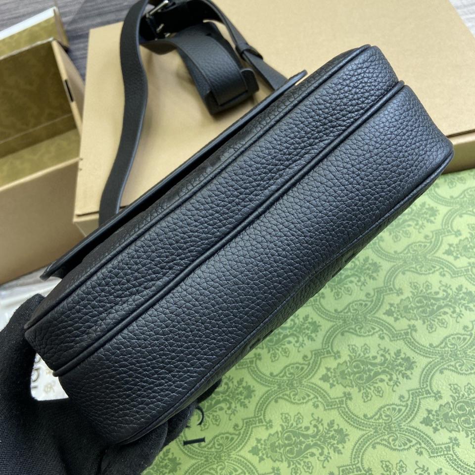 Gucci SMALL JUMBO GG CROSSBODY BAG black leather 794088 G1-duoc-ban-tai-Hvip Bags & Accessories