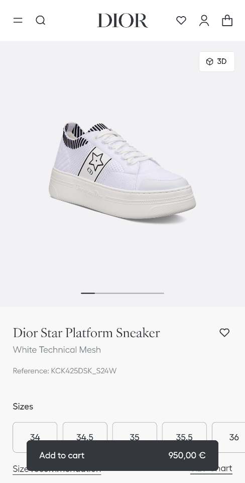 Dior Dior Star Platform Sneaker
White Technical Mesh
KCK425DSK_S24W-duoc-ban-tai-HVIP Shoes & Clothes