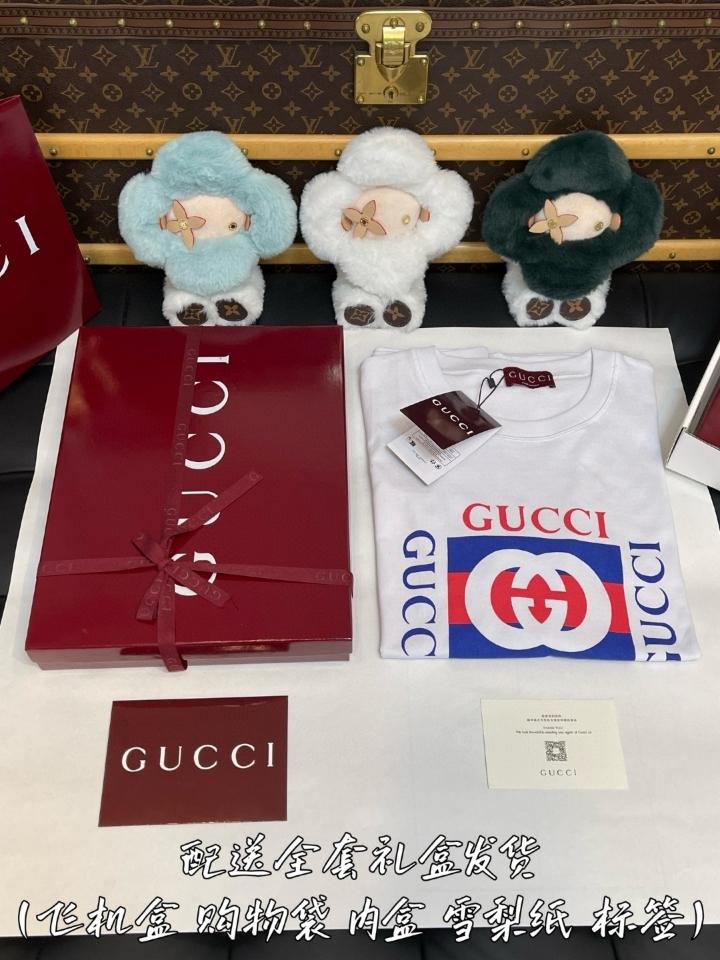 GUCCI Printed cotton jersey T-shirt 784361 white-duoc-ban-tai-HVIP Shoes & Clothes