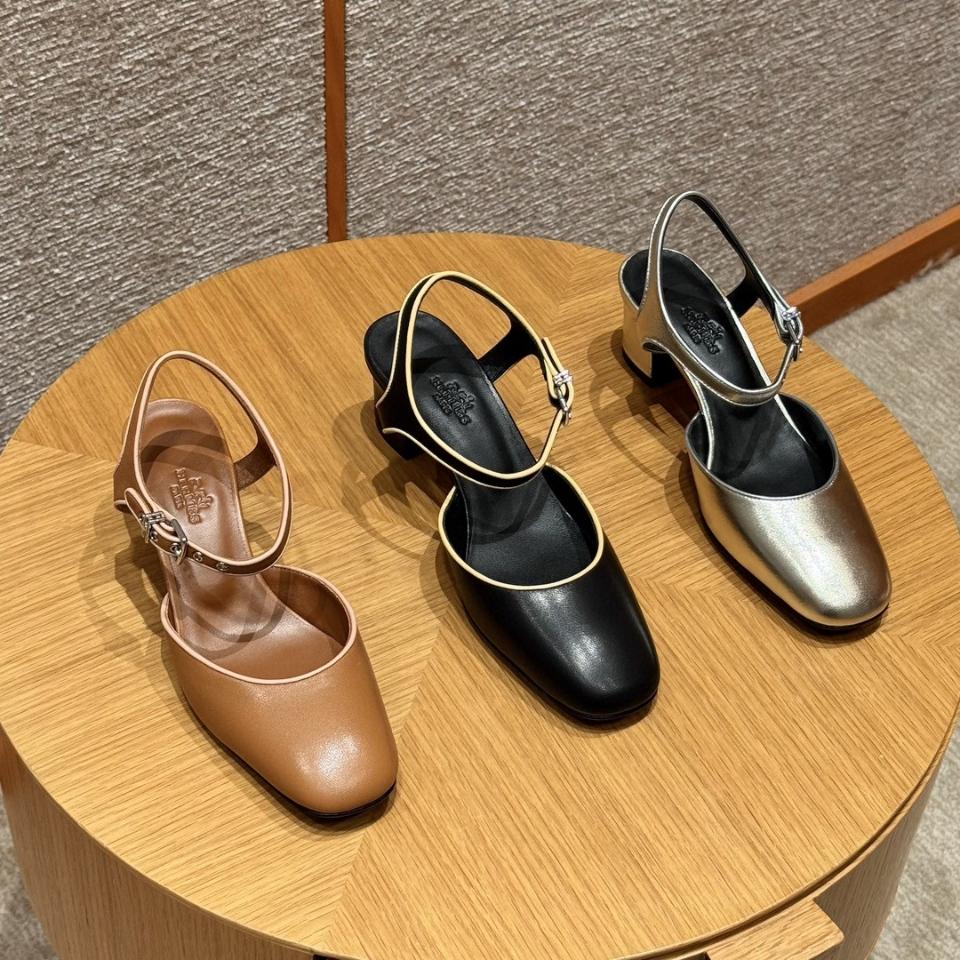 Hermès Kamilla 60 pump marron alezan / beige perlino H251270Z-duoc-ban-tai-HVIP Shoes & Clothes