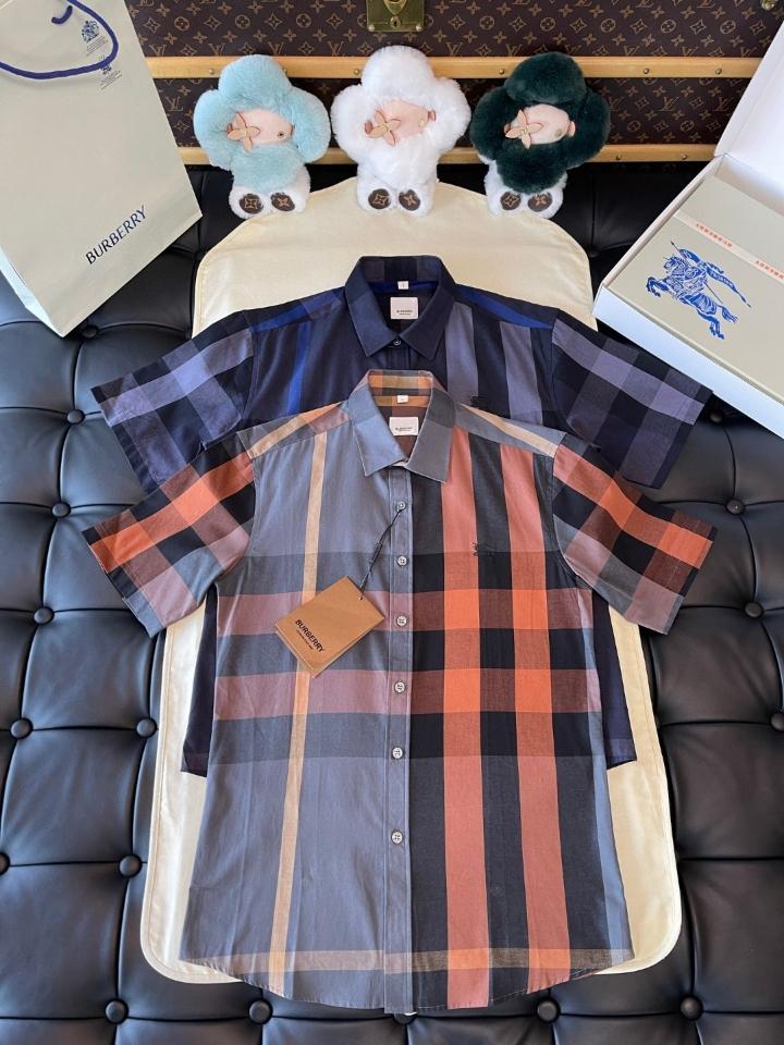 Burberry Check Cotton Shirt 80715361 orange/grey -duoc-ban-tai-HVIP Shoes & Clothes
