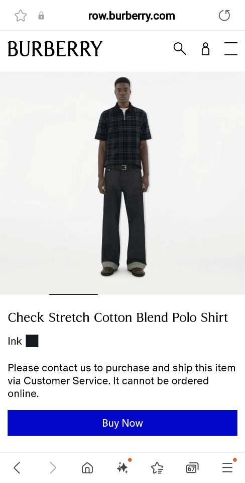 Burberry Check Stretch Cotton Blend Polo Shirt
81018951-duoc-ban-tai-HVIP Shoes & Clothes