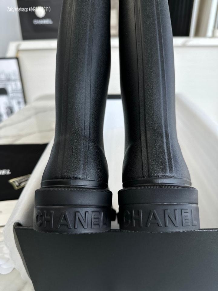 Chanel Rubber Rain Boots Black G39620-duoc-ban-tai-Hvip Bags & Accessories