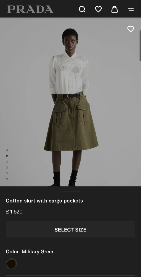 Prada otton skirt with cargo pockets P124W_162G_F0161_S_OOO-duoc-ban-tai-HVIP Shoes & Clothes