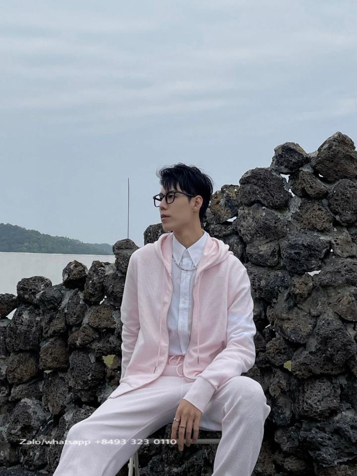 Thom Browne LIGHT pink  OTTOMAN RIB 4-BAR ZIP HOODIE FJT205A08138055 tur-duoc-ban-tai-Hvip Bags & Accessories
