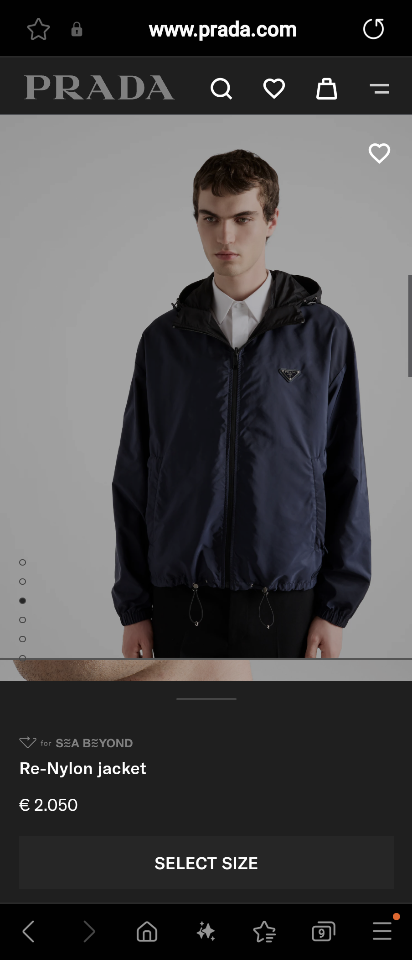 Prada Re-Nylon jacket in black/blue SGC603_1WQ9_F0D9M_S_OOO Sao chép-duoc-ban-tai-HVIP Shoes & Clothes
