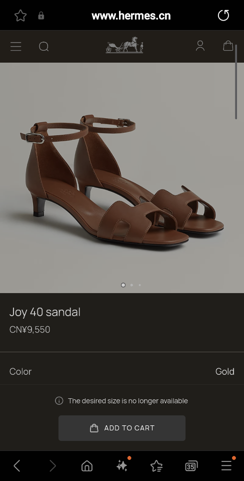 Hermès Joy 40 sandal gold H242115Z 20350-duoc-ban-tai-HVIP Shoes & Clothes