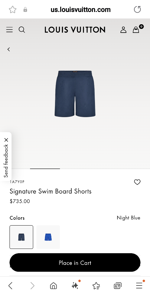 Louis Vuitton 1A7Y0P
Signature Swim Board Shorts blue-duoc-ban-tai-HVIP Shoes & Clothes