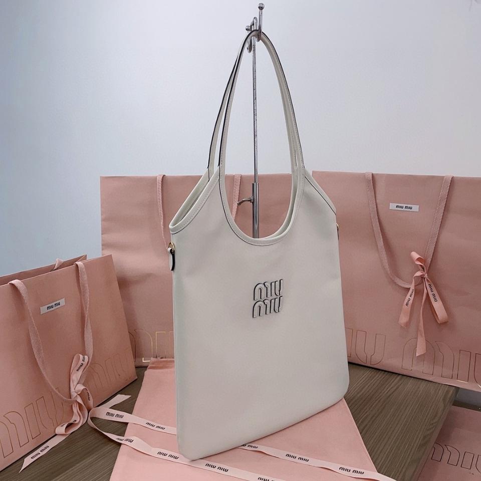 Miu Miu IVY leather bag  5BG231_2CRW_F0K74_V_MLN  Chalk White M1-duoc-ban-tai-Hvip Bags & Accessories