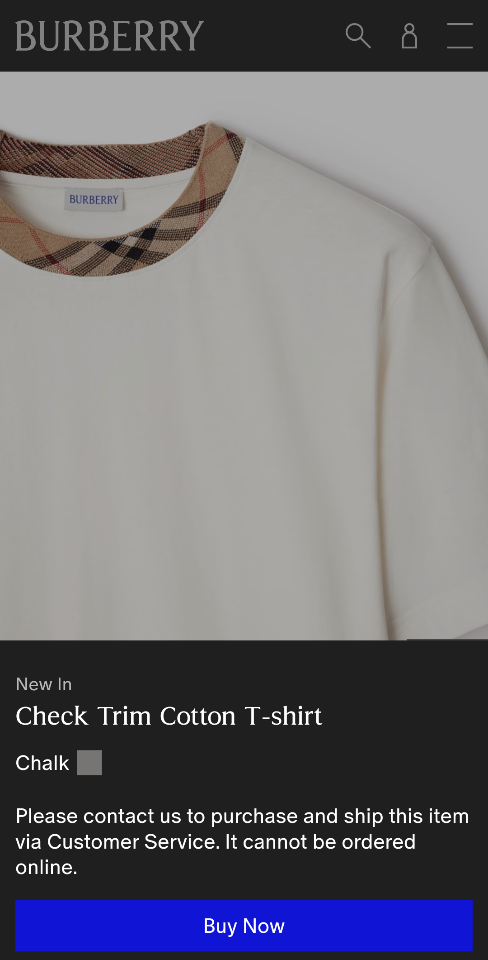 Burberry Check Trim Cotton T-shirt 8110101-duoc-ban-tai-HVIP Shoes & Clothes