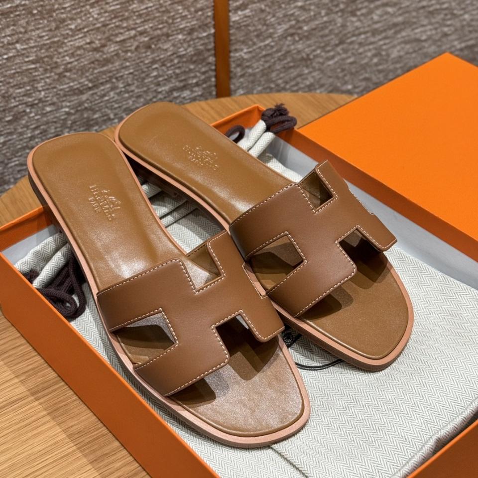 Hermès Oran sandal rouge gold (full) swift (box) H021056Z h1-duoc-ban-tai-HVIP Shoes & Clothes