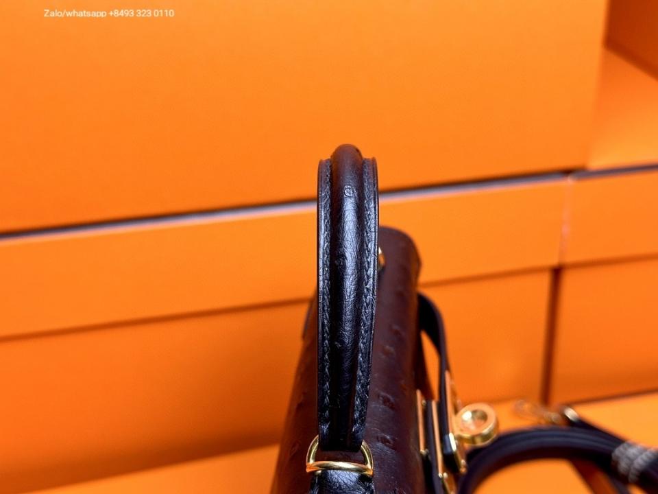 Hermès Kelly mini 20cm Noir (89) Ostrich GHW H2-duoc-ban-tai-Hvip Bags & Accessories