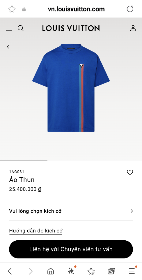 Louis Vuitton 1AG081
New
Short-Sleeved Embroidered Cotton T-Shirt-duoc-ban-tai-HVIP Shoes & Clothes