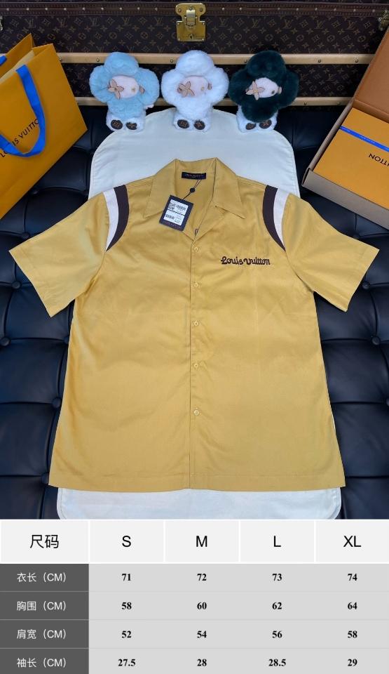 Louis Vuitton Embroidered Short-Sleeved Cotton Bowling Shirt 1AFQ14-duoc-ban-tai-HVIP Shoes & Clothes
