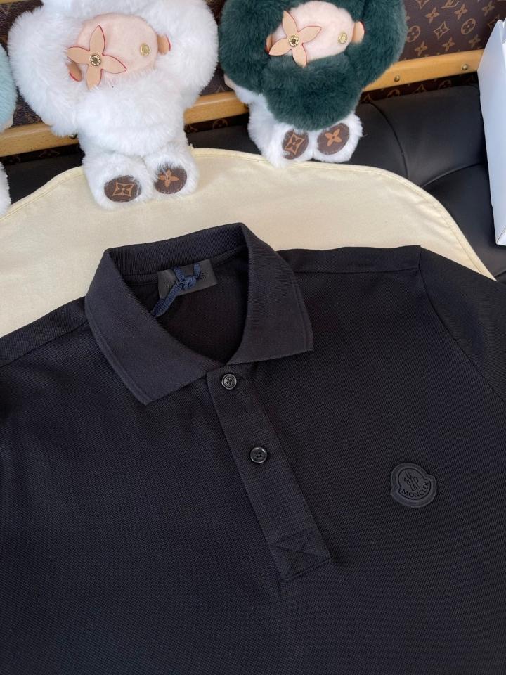 Moncler Logo Patch Cotton Piquet Polo black -duoc-ban-tai-HVIP Shoes & Clothes