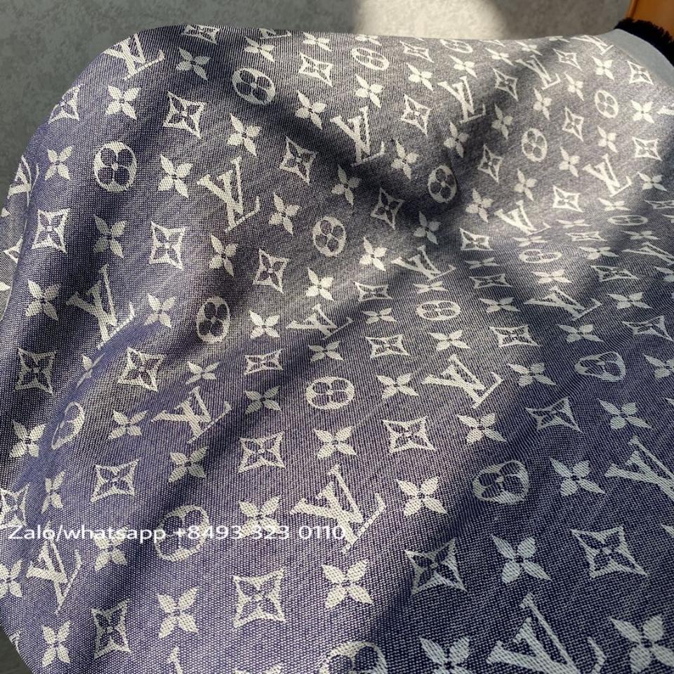 Louis Vuitton M71376 Monogram Denim Shawl blue K1-duoc-ban-tai-Hvip Bags & Accessories