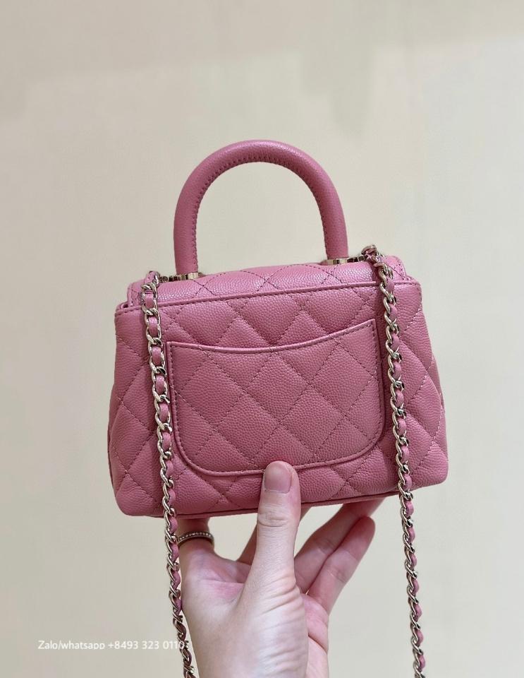 Chanel 24K AP4244 CLUTCH WITH CHAIN
 
Grained Calfskin & Gold-Tone Metal 
Light Pink CH3-duoc-ban-tai-Hvip Bags & Accessories