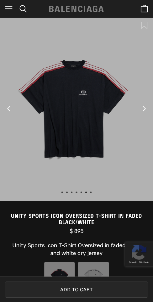 Balenciaga Unity Sports Icon Oversized T-shirt in Faded Black/white-duoc-ban-tai-HVIP Shoes & Clothes