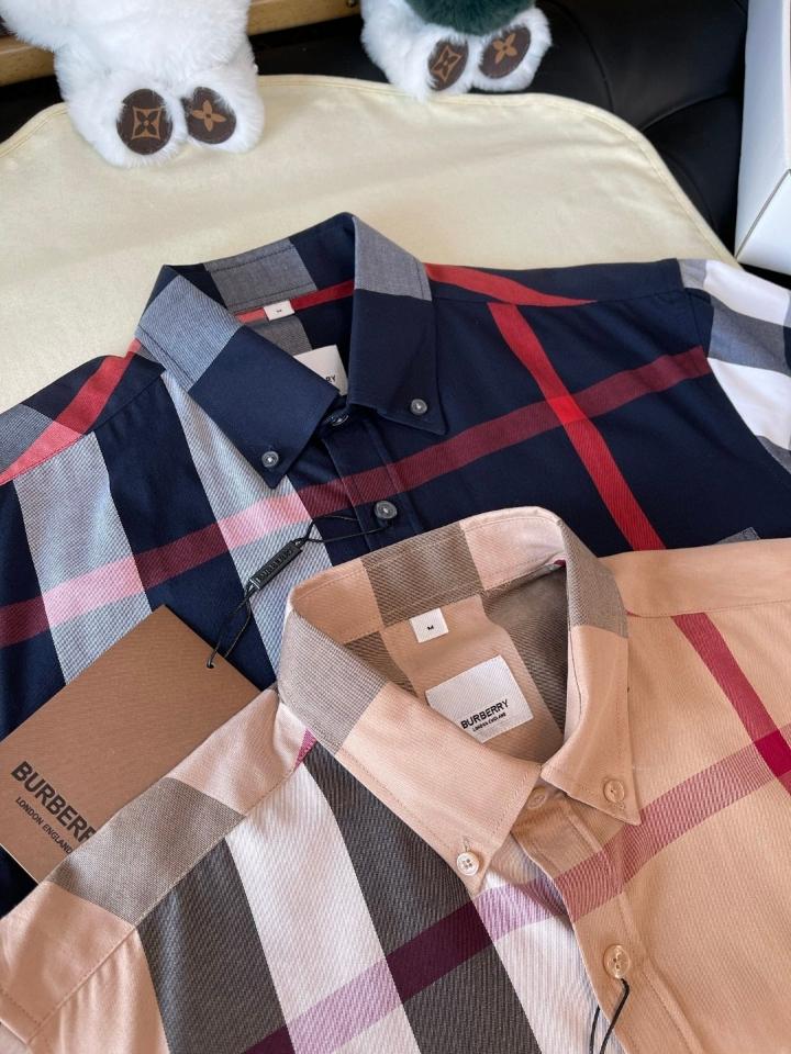 Burberry House Check cotton blend shirt navy 4045837 -duoc-ban-tai-HVIP Shoes & Clothes
