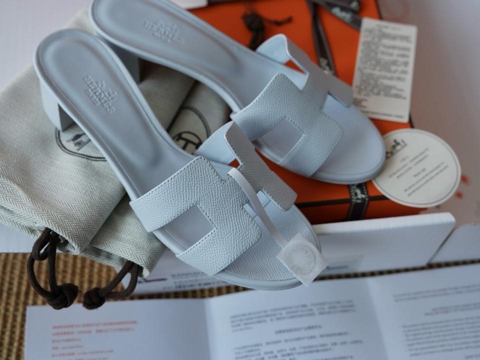 Hermes Oasis sandal bleu glacier epsom H151215Z-duoc-ban-tai-HVIP Shoes & Clothes