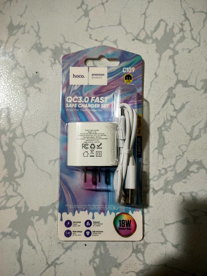Bộ sạc hoco USB-TypeC C109 18W-duoc-ban-tai-Điện Thoại Xinh