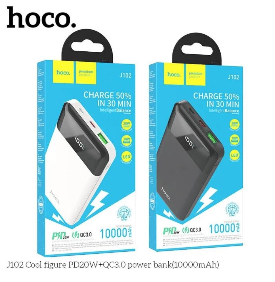 Sạc dự phòng hoco J102 10000mah 20W-duoc-ban-tai-Điện Thoại Xinh