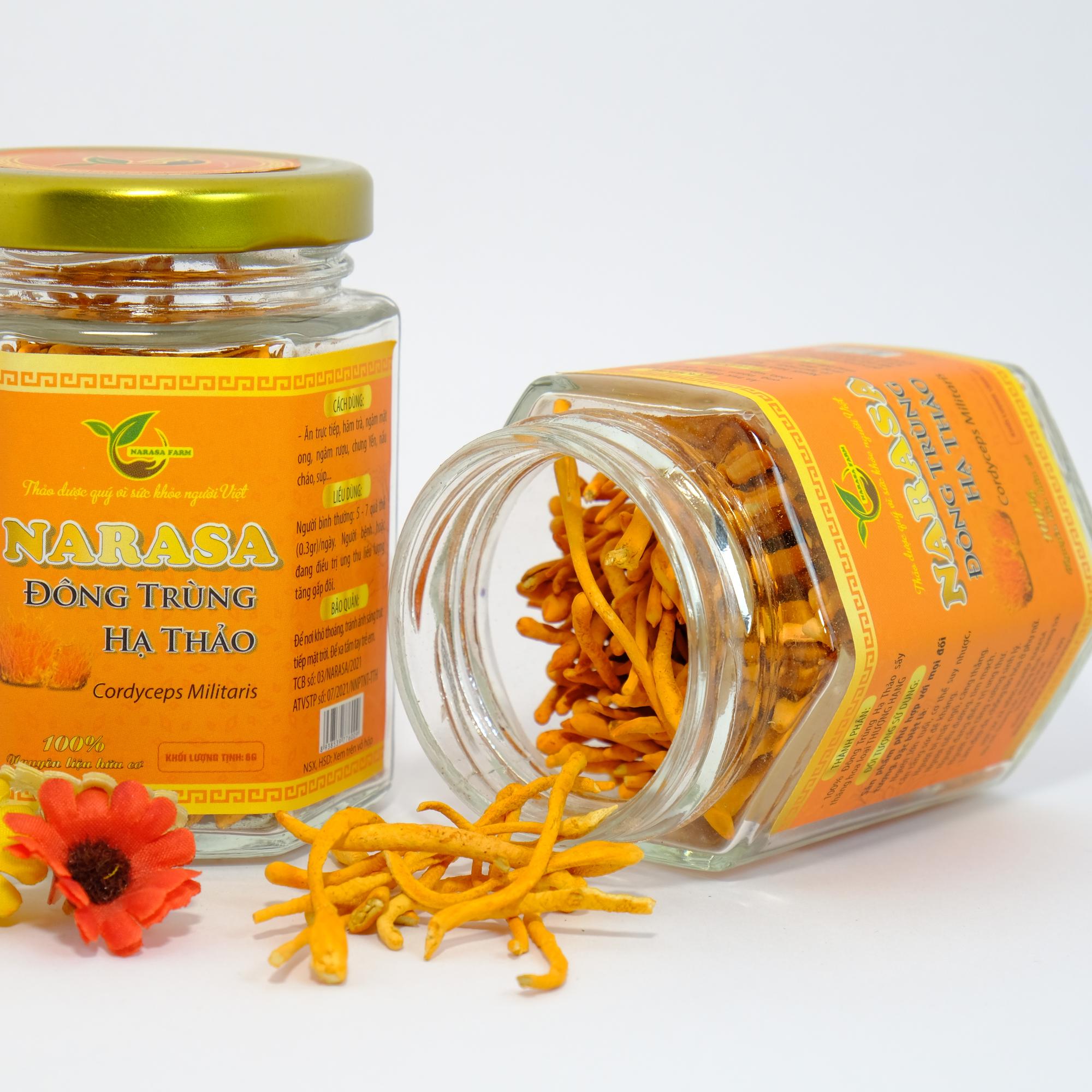 Đông Trùng Hạ Thảo sấy khô 12gr Thượng hạng-duoc-ban-tai-ĐÔNG TRÙNG HẠ THẢO NARASA