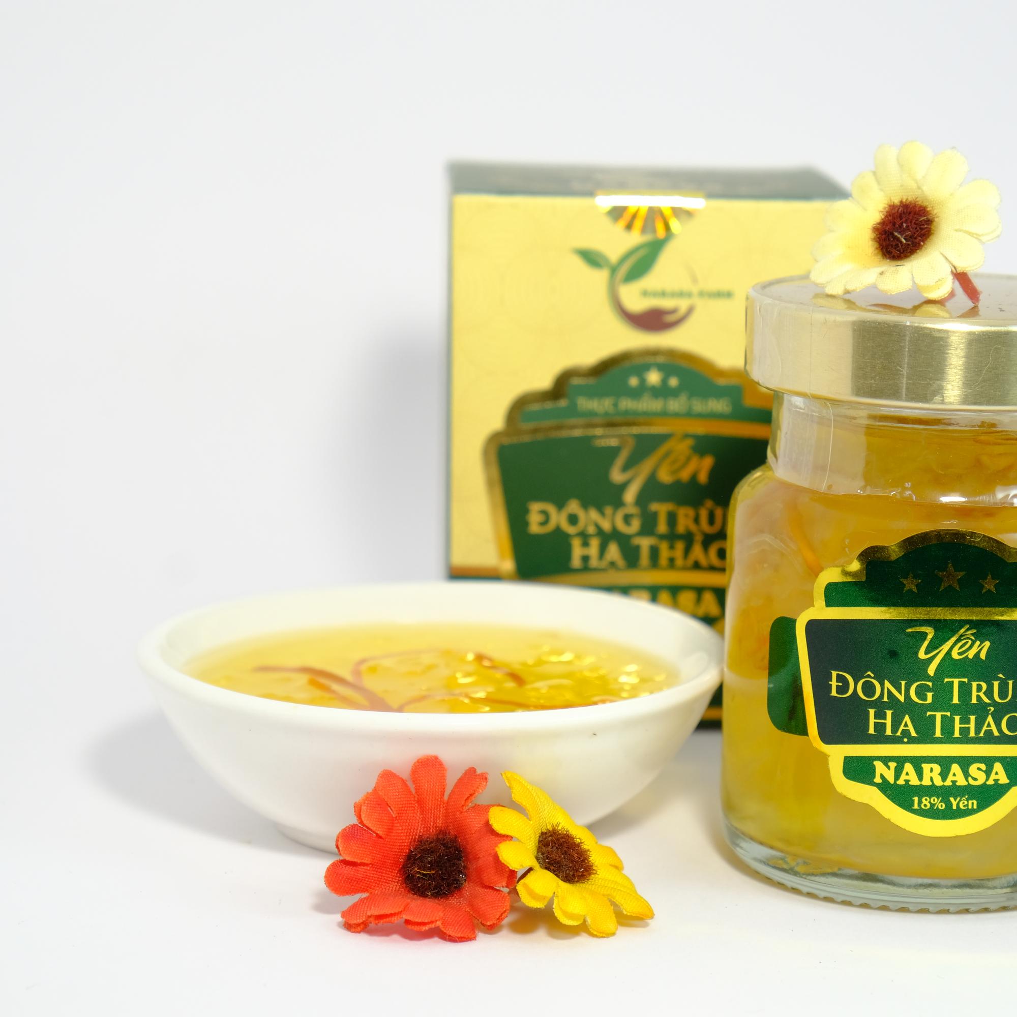 Yến Chưng Đông Trùng Hạ Thảo (6 hũ 70ml) -duoc-ban-tai-ĐÔNG TRÙNG HẠ THẢO NARASA