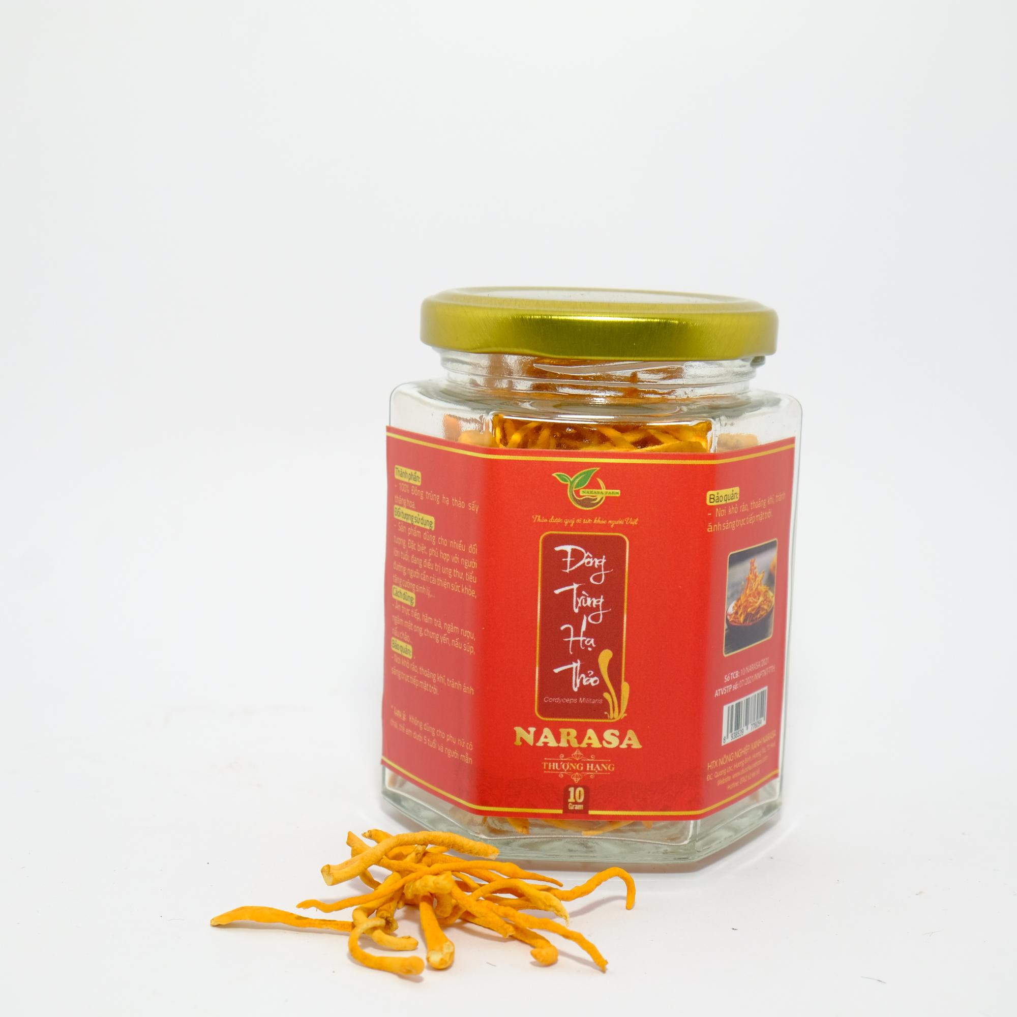Đông Trùng Hạ Thảo sấy khô 10gr Thượng hạng-duoc-ban-tai-ĐÔNG TRÙNG HẠ THẢO NARASA
