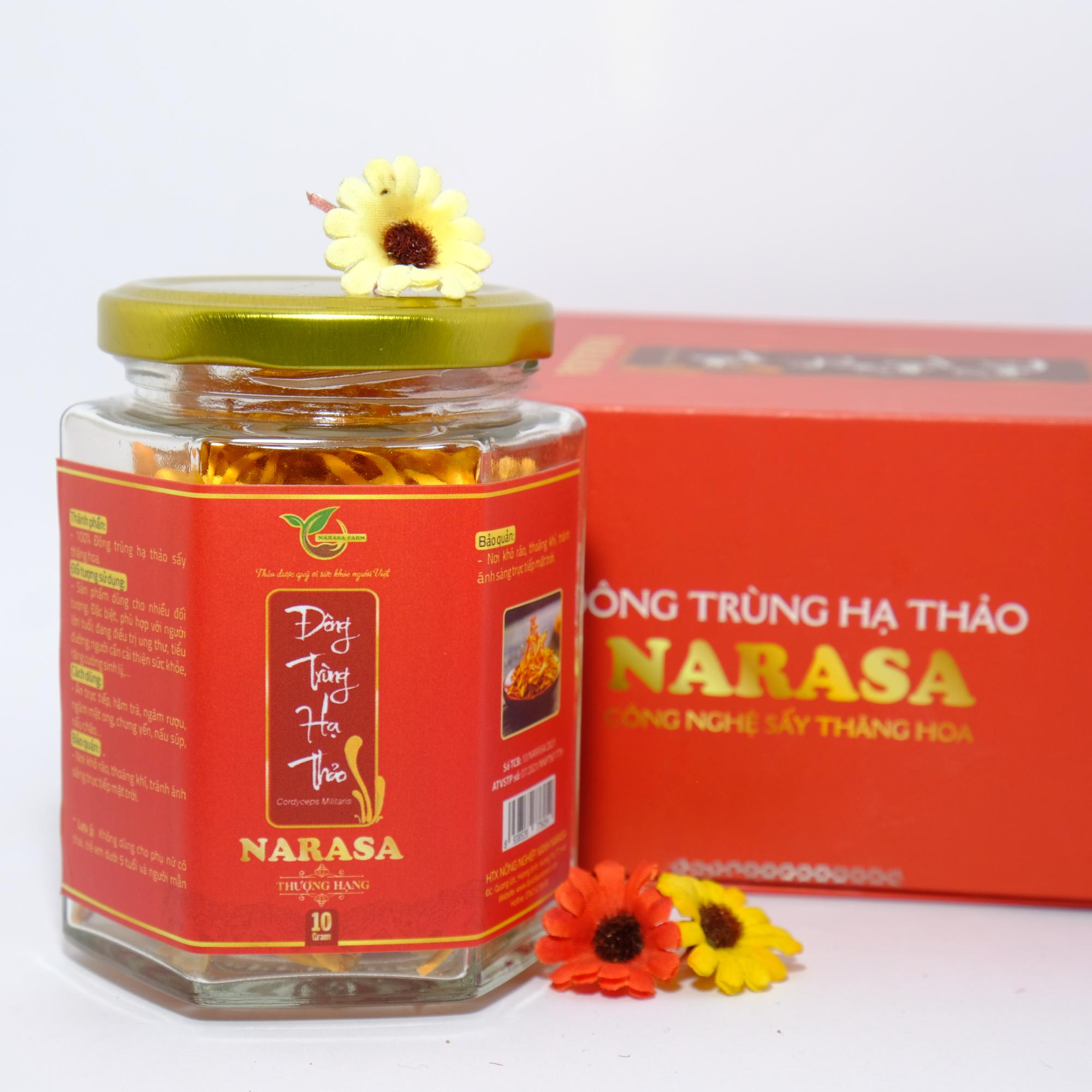 Đông Trùng Hạ Thảo sấy khô 10gr Thượng hạng-duoc-ban-tai-ĐÔNG TRÙNG HẠ THẢO NARASA