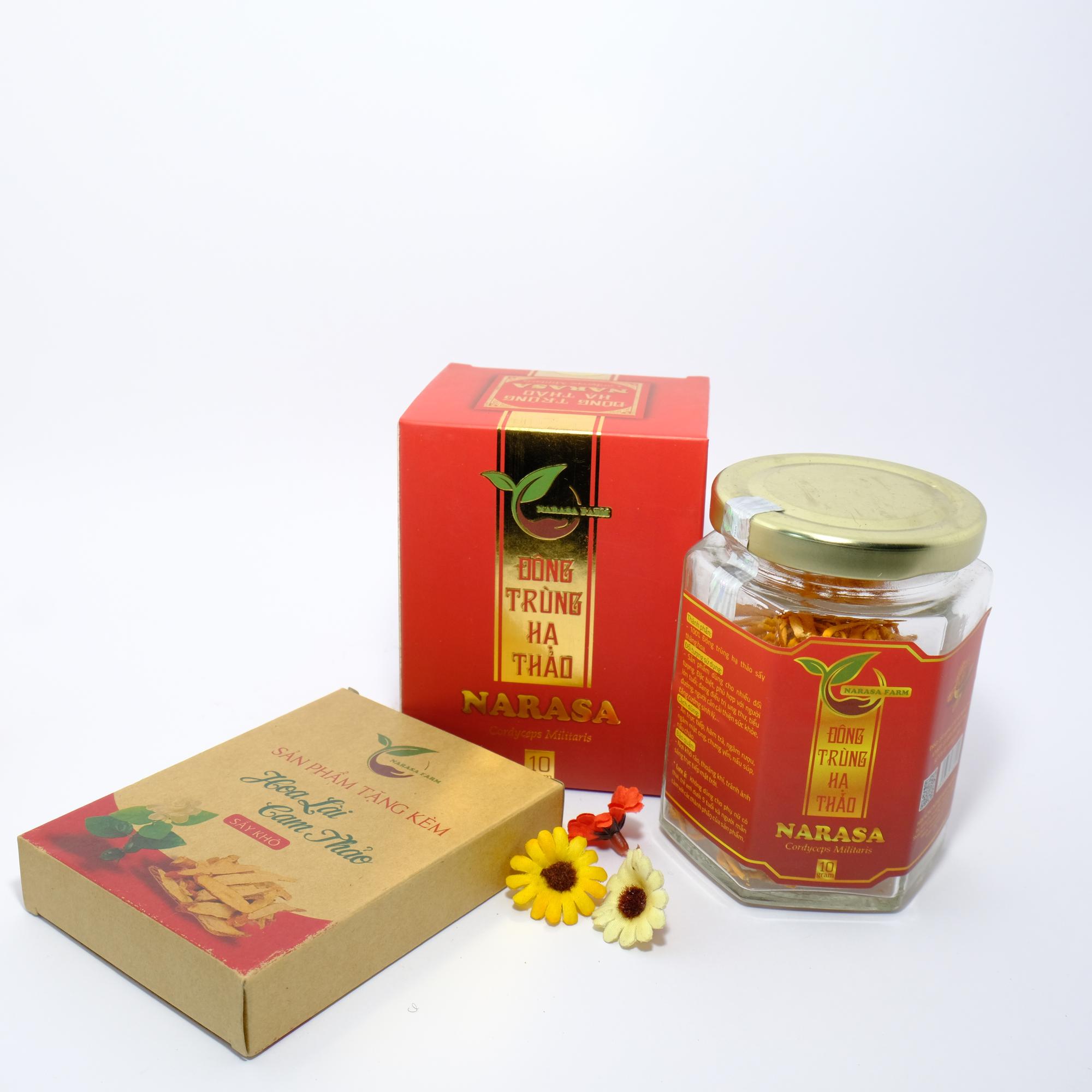 Đông Trùng Hạ Thảo sấy khô 10gr-duoc-ban-tai-ĐÔNG TRÙNG HẠ THẢO NARASA