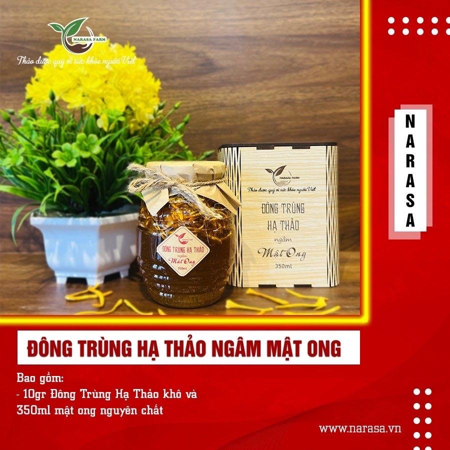 Đông Trùng Hạ Thảo - Ngâm Mật Ong (380ml)-duoc-ban-tai-ĐÔNG TRÙNG HẠ THẢO NARASA