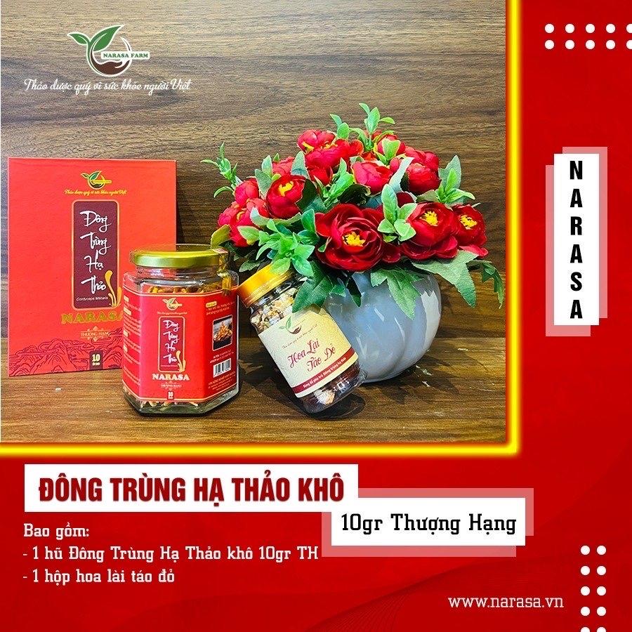Đông Trùng Hạ Thảo sấy khô 10gr Thượng hạng-duoc-ban-tai-ĐÔNG TRÙNG HẠ THẢO NARASA
