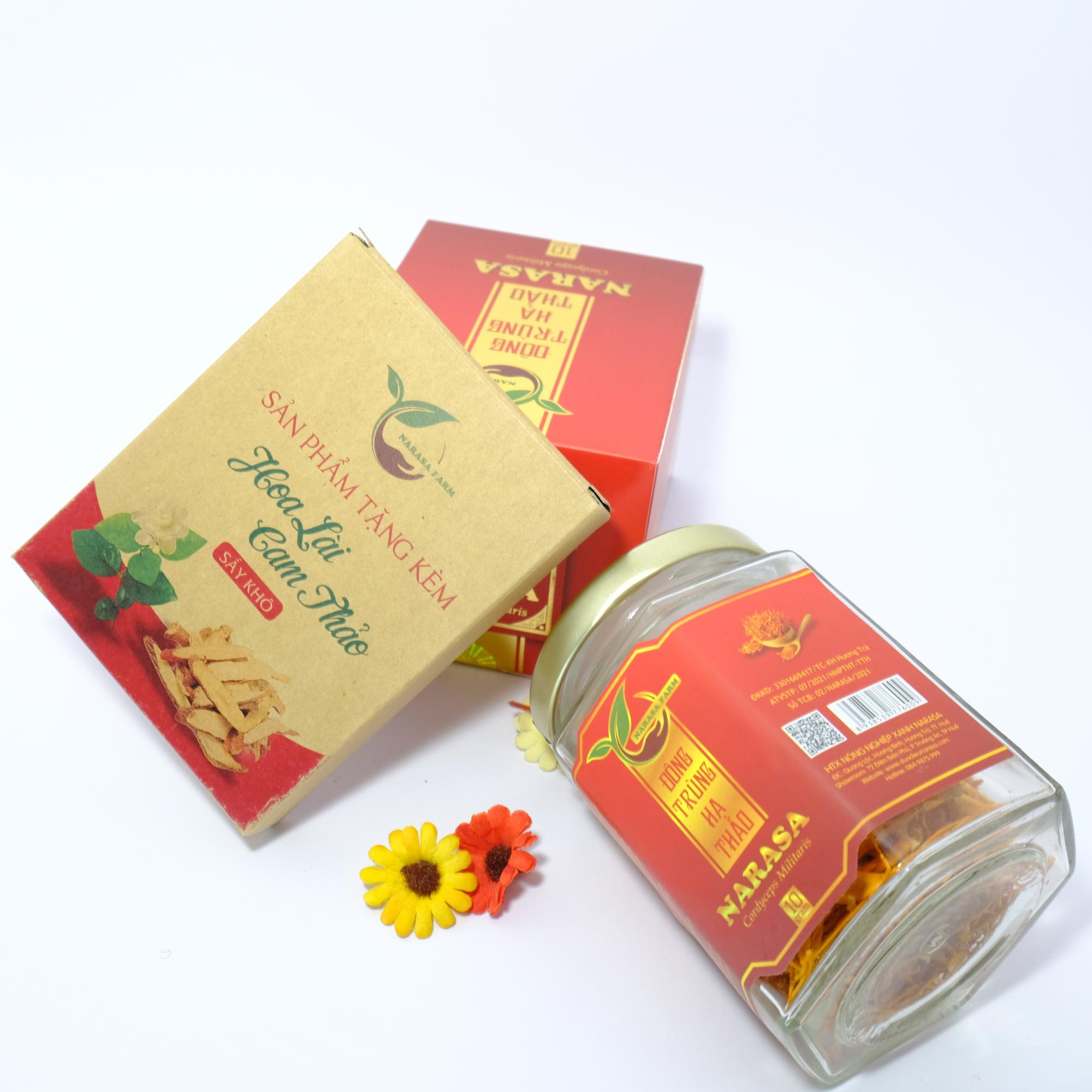 Đông Trùng Hạ Thảo sấy khô 10gr-duoc-ban-tai-ĐÔNG TRÙNG HẠ THẢO NARASA
