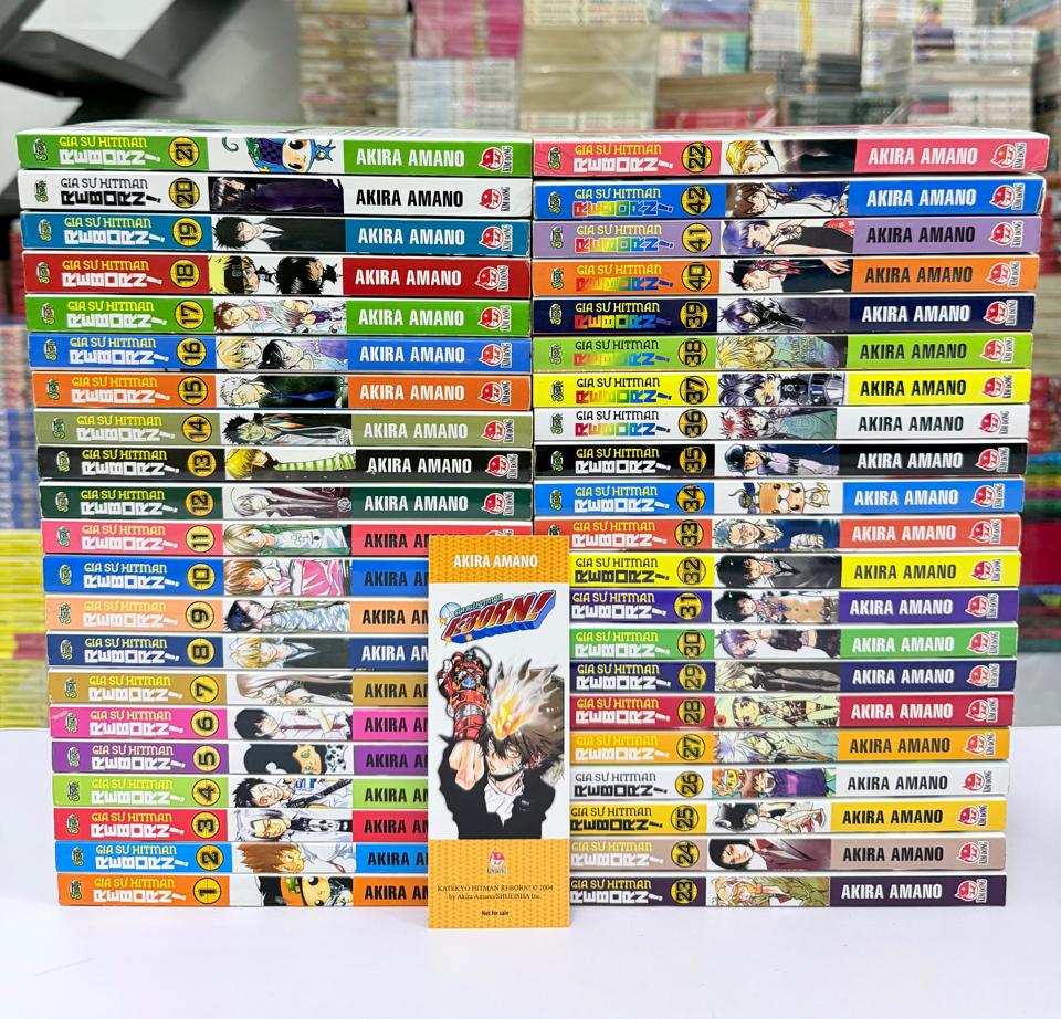 Hitman Reborn full bộ ( chất lượng khá, giấy ố , tập 33 ẩm như ảnh ) -duoc-ban-tai-Trần Nam - Tiệm Manga chút ét
