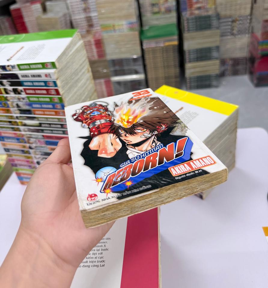Hitman Reborn full bộ ( chất lượng khá, giấy ố , tập 33 ẩm như ảnh ) -duoc-ban-tai-Trần Nam - Tiệm Manga chút ét