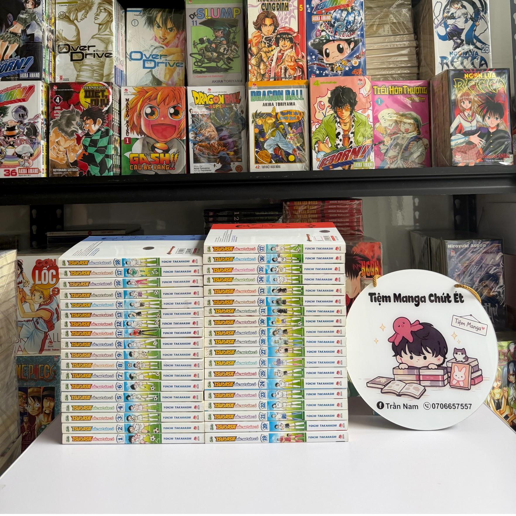 Tsubasa Giấc mơ sân cỏ ( chất khá, giấy ố )  -duoc-ban-tai-Trần Nam - Tiệm Manga chút ét