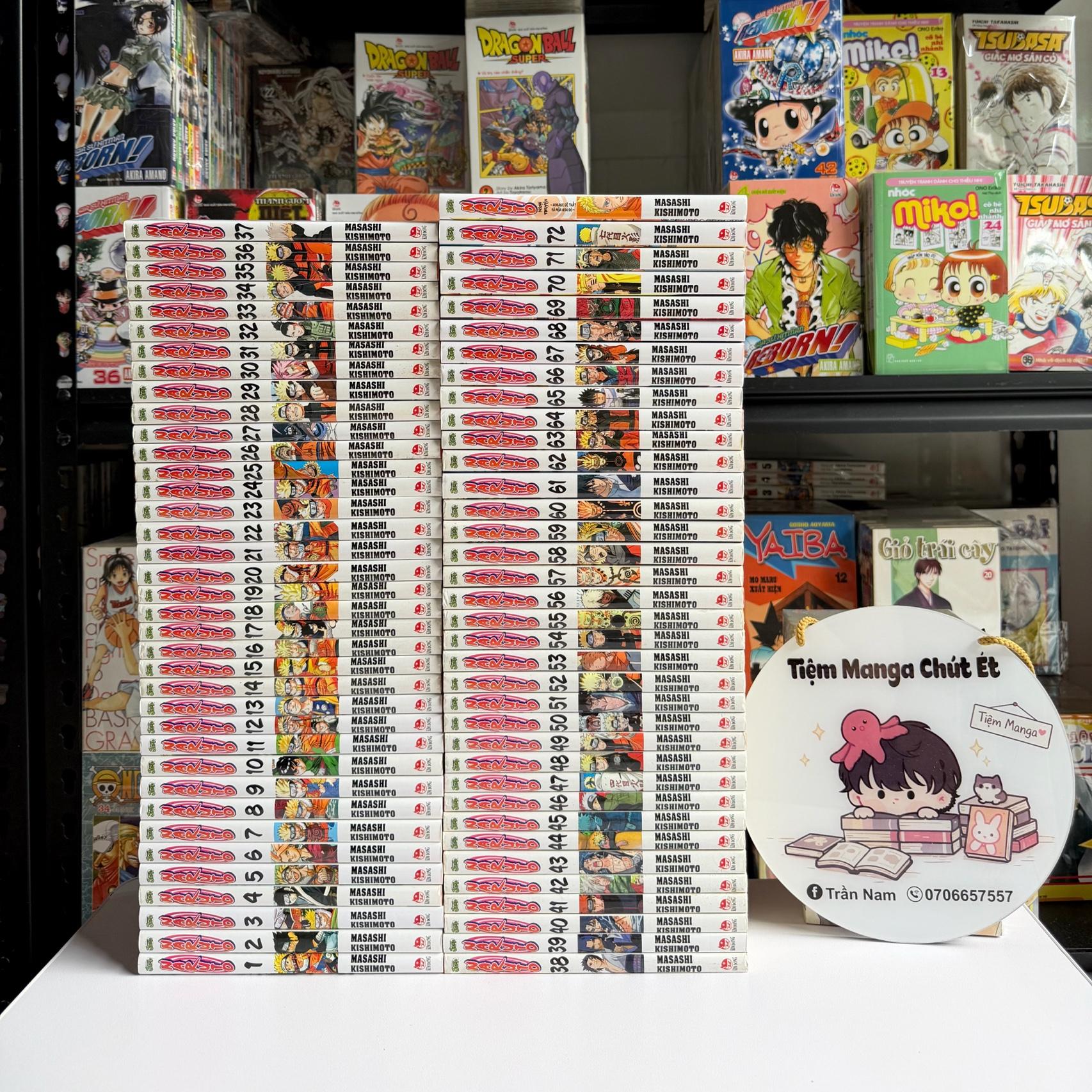 Naruto full bộ + Ngoại truyện ( bản in đầu, giấy có ố ) -duoc-ban-tai-Trần Nam - Tiệm Manga chút ét