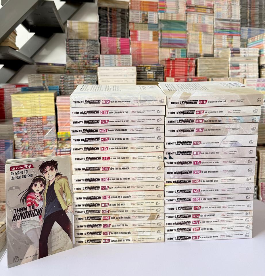 Kindaichi full bộ ( chất lượng tốt, có vài cuốn bạc gáy, vài cuốn ố ) -duoc-ban-tai-Trần Nam - Tiệm Manga chút ét