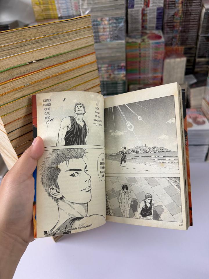 Slamdunk TVM full bộ ( chất lượng tốt, giấy ố, có postcard ) -duoc-ban-tai-Trần Nam - Tiệm Manga chút ét
