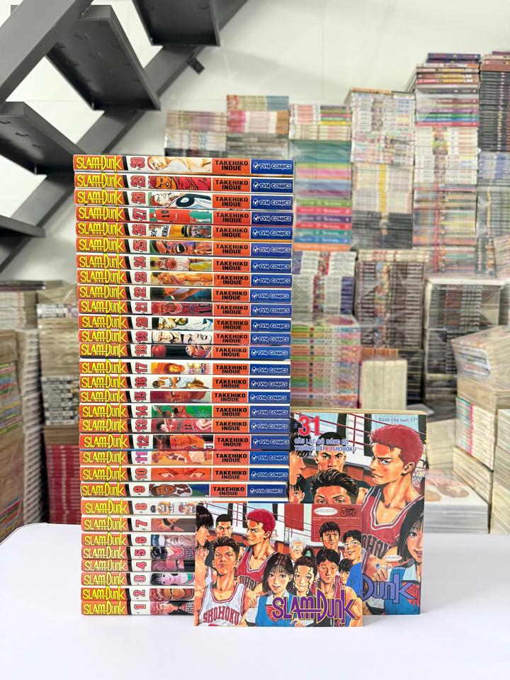 Slamdunk TVM full bộ ( chất lượng tốt, giấy ố, có postcard ) -duoc-ban-tai-Trần Nam - Tiệm Manga chút ét