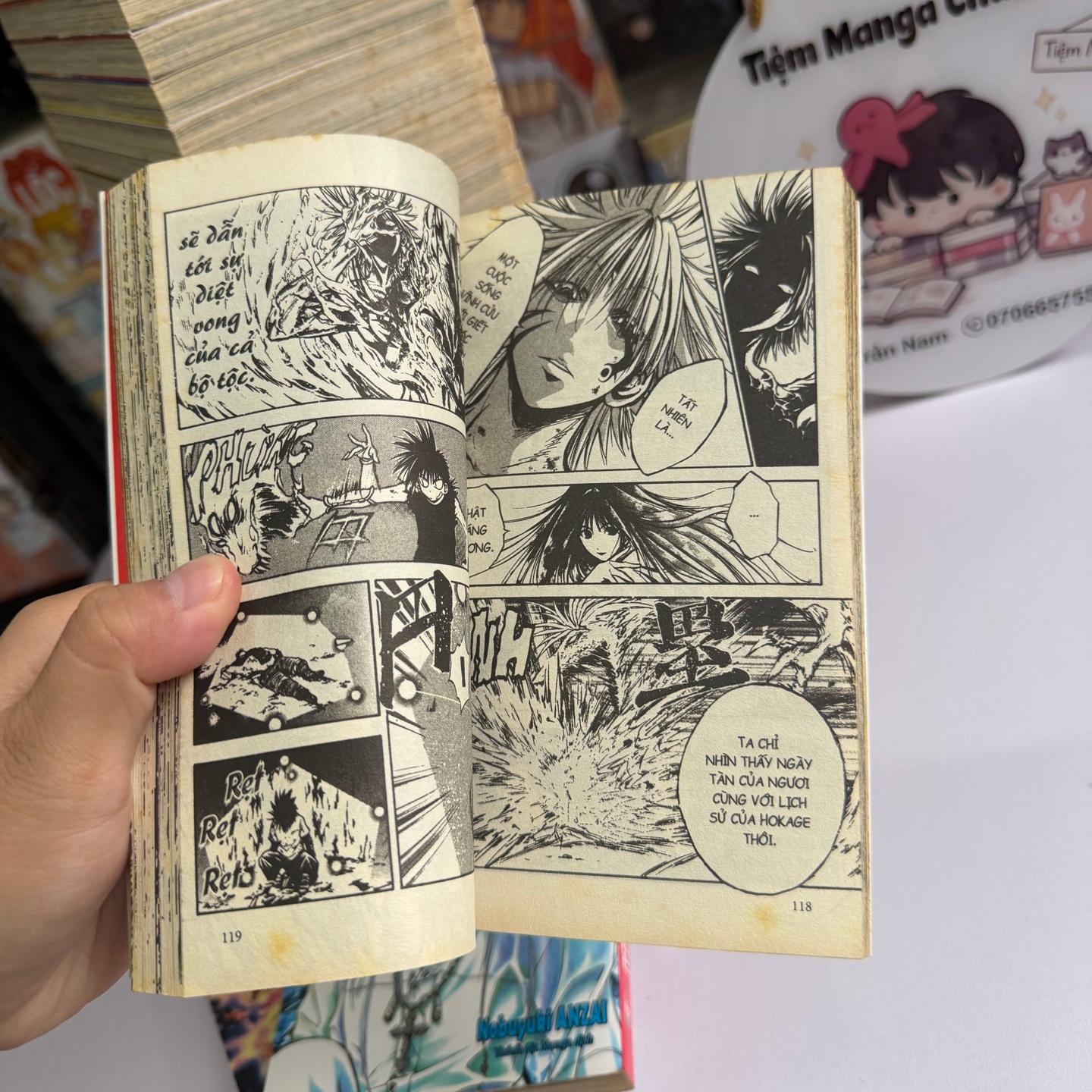 Ngọn lửa Recca full bộ ( chất lượng bìa gáy tốt, giấy ố ) -duoc-ban-tai-Trần Nam - Tiệm Manga chút ét