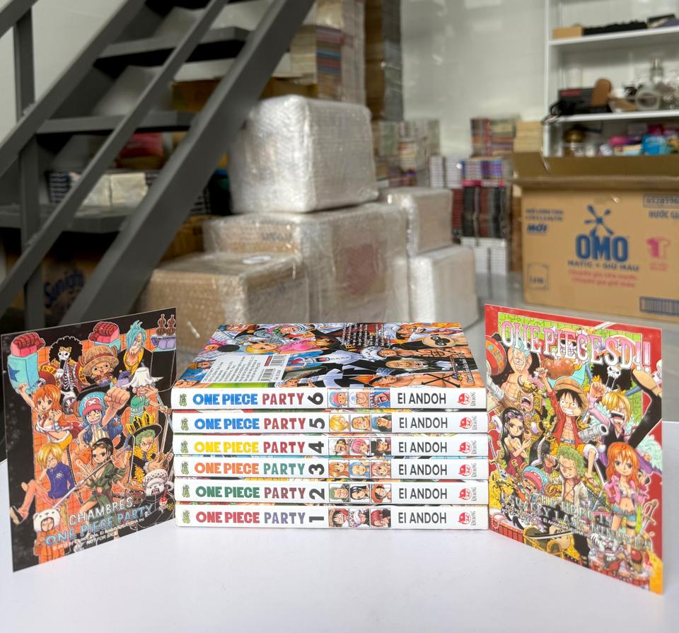 OnePiece Party full bộ ( đủ 2 postcard , tập 7 seal ) -duoc-ban-tai-Trần Nam - Tiệm Manga chút ét
