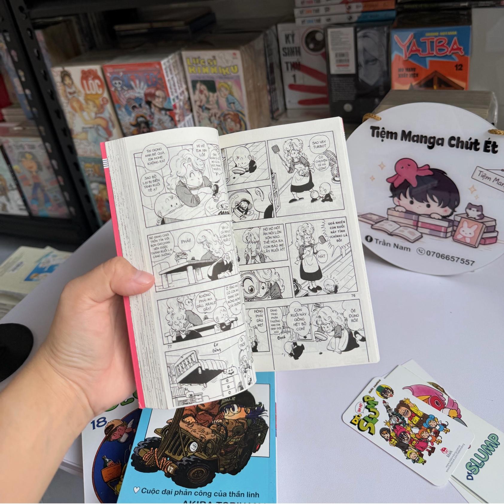 Dr. Slump ( bản 2009 giấy bãi bằng, đủ bookmark ) -duoc-ban-tai-Trần Nam - Tiệm Manga chút ét