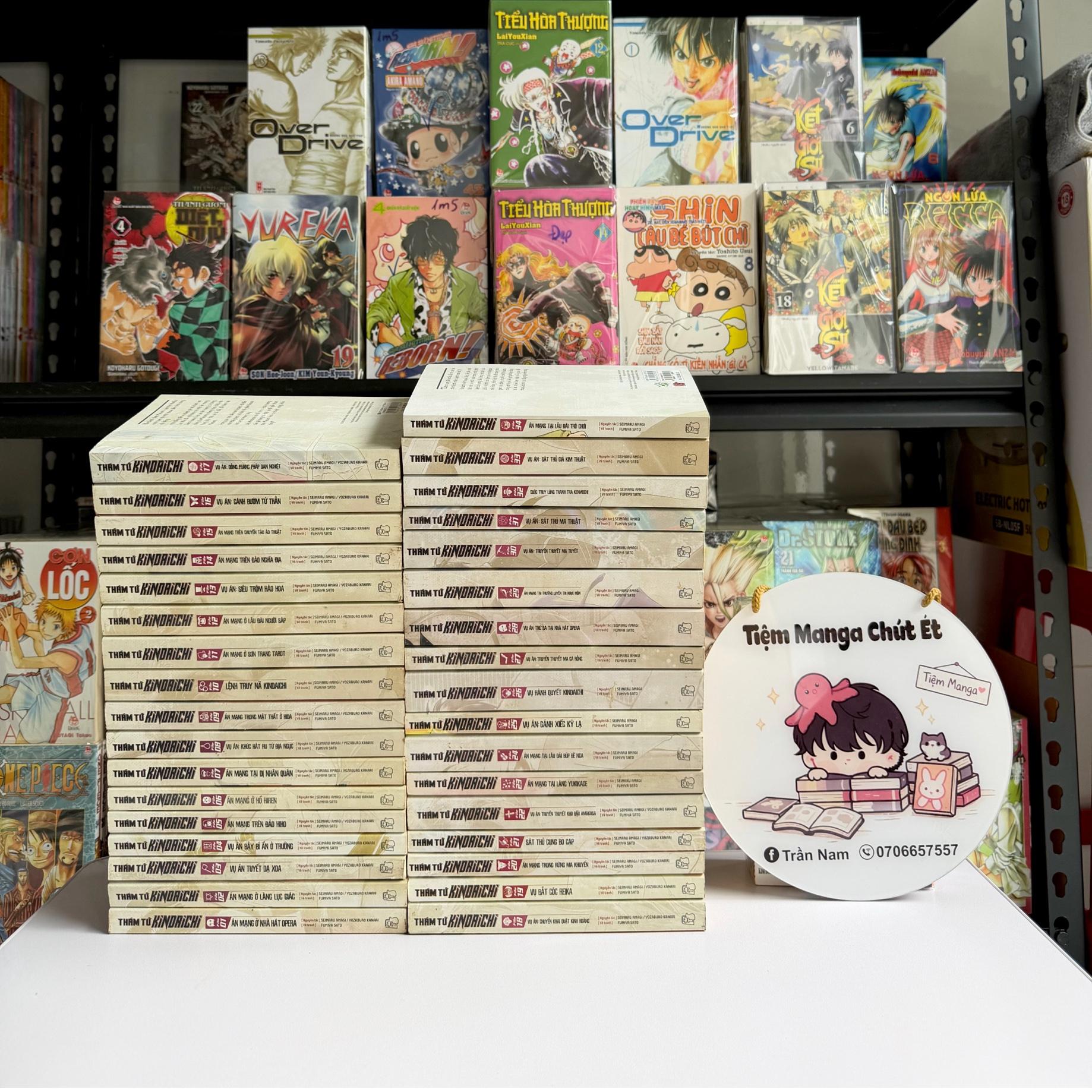 Thám tử Kindaichi full bộ ( truyện chỉ ố, ko rách mất trang, bìa tốt ) -duoc-ban-tai-Trần Nam - Tiệm Manga chút ét